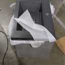 WOODBRIDGE 30 in. W x 19 in. D Wall Mounted Floating Bathroom Vanity in Gray with Quartz Sand Composite Vanity Top in Matte Black