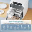 EUHOMY Countertop Dishwasher Portable, 8 Programs Mini Dishwasher with 5L Built-in Water Tank and Inlet hose, No Hookup Needed, Dish Washer with Self Clean/Baby Care/Air Dry, for Apartments & RVs