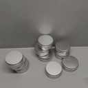 Qixivcom 10 Packs 5 Oz 150ml Round Tin Cans Aluminum Tin Screw Top Lid Metal Steel Tins Empty Cosmetic Sample Container Storage Organization for DIY Salve Crafts Spices Candies Tea Accessories