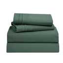 Clara Clark Bed Sheets, Premier 1800 Series Bed Sheet Set, Deep Pocket, Wrinkle, Fade, Stain Resistant, Luxury Soft Bedding Sheets & Pillowcases, Full, Forest Green