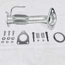 ZELAINE Exhaust Front Flex Pipe Direct Fit Compatible with Honda Accord 2008 2009 2010 2011 2012 2.4L, Compatible with Acura TSX 2.4L 2009 2010 2011 2012 2013 2014