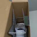 IPOW LED Snowflake Projector Star Christmas Tree Topper, 11.3 Inch Silver Glittered Star Treetop Lighted Rotating Snow Flake for Christmas New Year Holiday Decoration, Night Light Projector for Kids