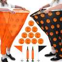 Granny Pants Yard Game 31.5 in * 24 in, 2Pcs Granny Pants Outdoor Games with 10 Bouncy Balls 2 Pumps & 2 Flags for Groups Family Gatherings Backyard