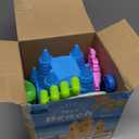 Beach Toys Sand Toys for Kids, Sand Castle Toys with Castle Bucket, Sand Molds, Shovel and Rake, Sandbox Toy for Toddlers 1-3 4 5 6 7 8 9 10 12, Beach Summer Accessories for Kids