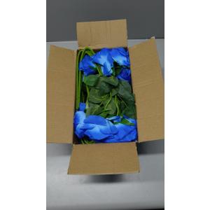 hailanbao Blue Artificial Roses with Long Stems, 36Pcs Realistic Roses Artificial Flowers, Faux Roses | Bulk Fake Flowers for Home Decor, Wedding Party Table Centerpieces, DIY Bouquet