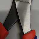 WORKPRO 8 Slip Joint Pliers Tool, Large Soft Grip,Rust Prevention Finish, 3-Zone Serrated Jaw Forged from High Carbon Steel for Maximum Grip