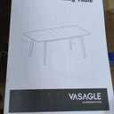 VASAGLE MAEZO Collection - Extendable Dining Table for 4/6/8, Kitchen Table with Tapered Legs, Curved Transitions, for Dining Room, Kitchen, Home Office, Honey Brown UKDT090K01V1