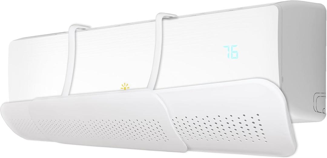 3 In 1 Adjustable Air Conditioner Deflector, Universal Retractable Anti Direct Blowing Retractable Air Conditioner Shiel, Cooling/Heating Air Circulation and Direction, Anti-condensation