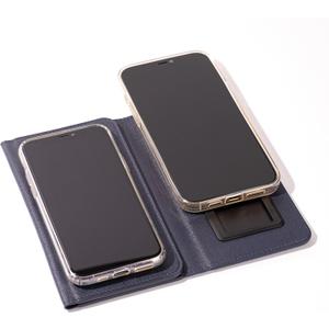 Duo Phone Case for 2 Phones | Multi Purpose Hiquality Leather Cell Phone Case, Cell Phone Wallet | Folding Variation | All Phone Types Available | iPhone, Galaxy, Motorola, etc | (Navy)