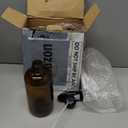 Glass Spray Bottle, Amber Glass Spray Bottle Set & Accessories Refillable for Plants Window Cleaners Aromatherapy Facial Hydration Watering Flowers Hair Care (2 Pack/16 oz) (Amber)