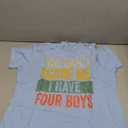 You Can't Scare Me I Have Four Boys, Funny Sons Mom Dad Gift T-Shirt, XL, Blue