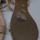 DREAM PAIRS Women Black White Nude Clear Sandals Low Heel Dressy Sandals Ankle Strap Open Toe Chunky Block Heeled Summer Classic Comfortable Flat Shoes (8.5)  Nude Classic