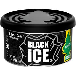 Little Trees Fiber CAN, Black Ice (Pack of 3)