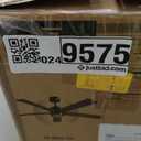 Ceiling Fan with Light Remote: 52 Inch Modern Bedroom Fans with Dimmable Tri-Color Temperature LED - Quiet Reversible DC Motor - Indoor Outdoor
