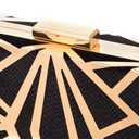 CARIEDO Women Evening Bag Elegant Clutch Purse Exquisite Velvet Metal Hollow out Handbags Prom Wedding Party