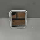 ROLOVE 8x10 Inch Lighted Vanity Mirror, 3-Color Dimmable LED Lighting & Touch Control, Portable Makeup Mirror with U-Bracket for Travel/Dressing Room (White)