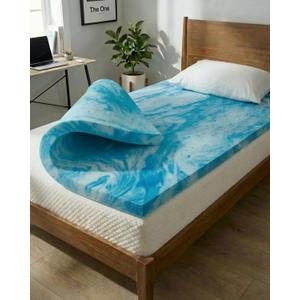 3 Inch Twin XL Memory Foam Mattress Topper - Cooling Gel Infused Bed Topper - Soft Ventilated Mattress Pad for Pressure Relief & Pain-Free Sleep - CertiPUR-US & Oeko-TEX