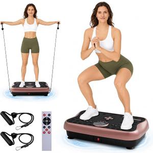 HOPHORSE Vibration Plate Exercise Machine for Lymphatic Drainage, 460 Lbs
300 Speeds Shaker Machine & Vibration Platform, 10 Presets, Resistance Bands, Exercise Platefor Home Workout, Weight Loss