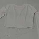 Trendy Queen Womens Long Sleeve Crop Tops Basic Ribbed Slim Fitted Shirts Casual Fall Fashion Y2k Teen Girl Clothes, Size S