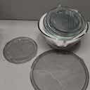 Glass Mixing Bowls with Lids Set of 5(4.78QT,2.2QT,1.7QT,1.1QT,0.85QT),Thick Glass Nesting Bowls for Kitchen Baking,Cooking Prep,Storage,Serving,Large Salad Bowls,Dishwasher Microwave Freezer Safe