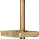 Bath Bliss 4 Tier Tensions Corner Shower Caddy | Shelves | Adjustable 48-101 | Bathroom Organizer | Bathtub and Shower Stall | Holds Large Bottles | Soap | Shampoo | Washcloths | Gold