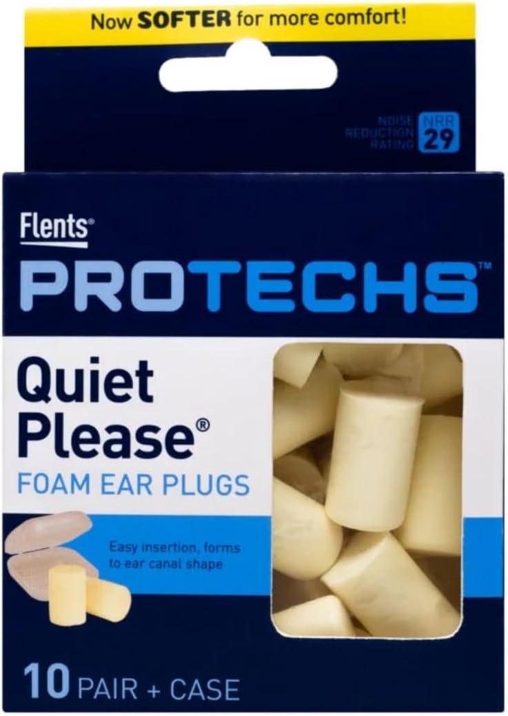 Flents Quiet! Please Foam Ear Plugs #F408-150 10 Pairs ( Pack of 4 )