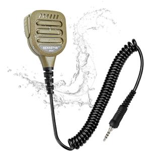 IP65 Waterproof Shoulder Microphone for Yaesu Vertex VX-6 VX-6R VX-7R VX-170 FT-270 Standard Horizon HX210 HX270 HX400 HX750S HX870 HX890 Walkie Talkies