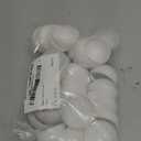 25pcs Plastic Hollow Bingo Balls - Openable Raffle Balls for Vending Machines & Birthday Parties (White)