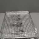 Half Sheet Pans with Rack Set, 18 Inch Commercial Quality Baking Sheet Pan Set, Natural Aluminum Cookie Sheet, Warp Resistant Nonstick Thick Cookie Tray Pans for Baking, Roasting