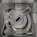 2025 Upgraded Ultrasonic Retainer Cleaner Machine Deep Clean with Buzzer Alarm, Versatile Denture Cleaner 45kHz, Mouth Guard Cleaner, Night Guard Cleaner Dental Cleaning Pod 6 u/v Lights (White)