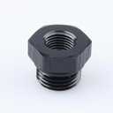 AC PERFORMANCE Female 1/8" NPT to -6 ORB Male Oil Fuel Fitting Hollow Reducer Adapter Aluminum Black