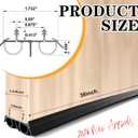 2 Pcs 36" Double Bubble Under Door Draft Stopper 1-3/4" Wide Weatherstrip