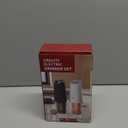 CIRCLE JOY Rechargeable Salt and Pepper Grinder Set Gravity Electric Salt and Pepper Grinder Set, LED Light, Adjustable Coarseness, for Home Kitchen BBQ, Black & White