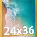 Vintage 24x36 Poster Frame, Antique Gold Photo Frames with Plexiglass Front,Ornate 24x36 Frame Display for Wall Décor,1 Pack,Gold