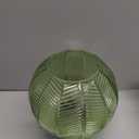 Battery Powered Lamp with Timer, Cordless Battery Operated Table Lamp with LED Bulb, Decorative Small Lamp Glass for Nightstand Bedside Bedroom Living Room-Green