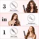 Ufree Ionic Thermal Brush, 1.5 Inch Heated Round Brush for Blowout, 30s Fast Heating Curling Brushes with 9 Temp Settings, Dual Voltage Travel Hair Styling Tool, Not Blow Dryer