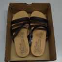 Skechers Women's Summers Wedge Sandal, Black, 9.5