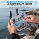 Drones with Camera for Adults 4K, 5.7" FPV Touchscreen, Auto Return, Follow