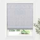 LazBlinds Cordless Roman Shades for Windows, Blackout Room Darkening Thermal Insulated Window Blinds, Lightweight Fabric Blinds for Indoor Windows, 34" W x 72" H, Light Grey