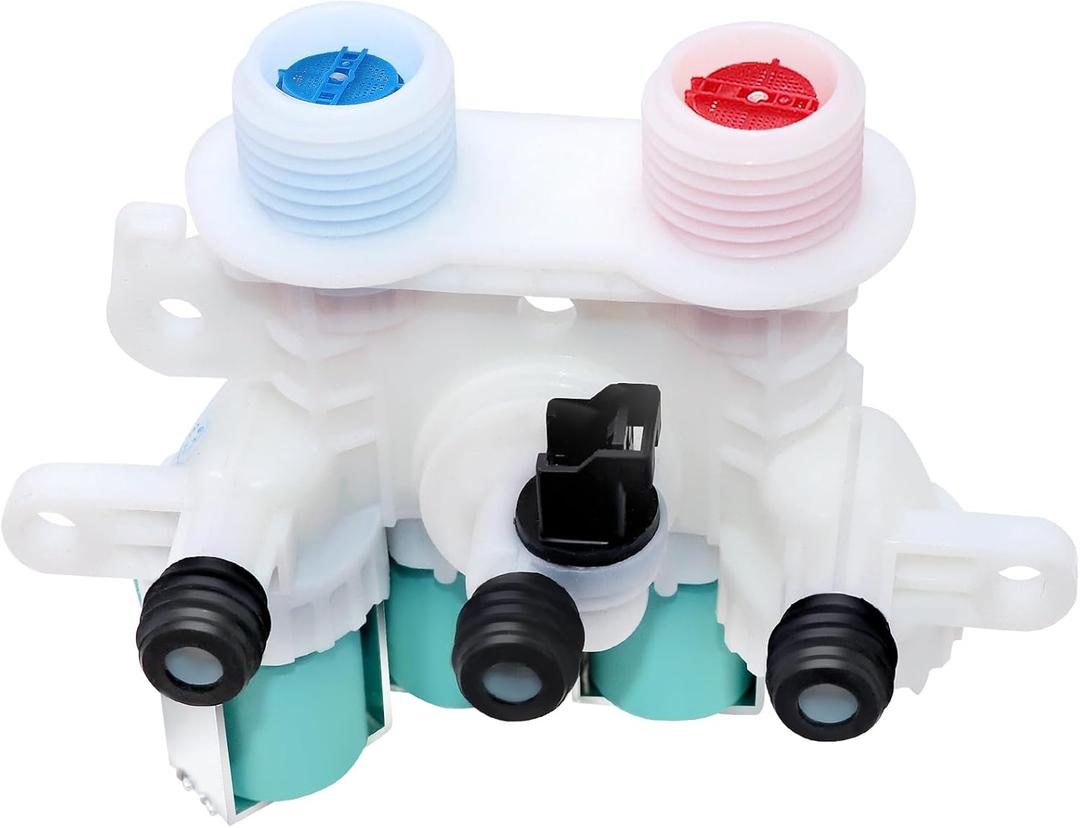 W11096268 w10758829 Water Inlet Valve - w10853296 suitable for kenmore whirlpool washers - W10632527 w11220230 water inlet valve exact fit wtw7300dw1, wtw8500dc5, etc.