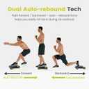WONDER CORE Slide Fit, Ab Roller Board with 4 Wheels, Automatic Rebound Abdominal Wheel for Core Workout, Ab Exercise Equipment, Abdominal Exerciser, Heroboard Fitness Rolling Board with Knee Pad