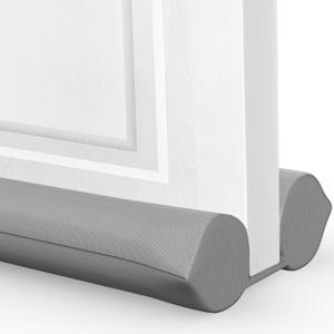 Comfyanno Under Door Draft Stopper - Bottom Door Gap Filler & Seal - Windproof Coating Cover - Fits 24” to 30” Door - Block Noise, Sound, Hot Air, Light, Wind - Easy Install Draft Blocker - Gray