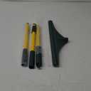 Artificial Turf Rake with Steel Telescopic Handle, 32 to 55 Inch 3 Piece-Pole Easy Storage Design, Garden Hand Boom Rake for Artificial Grass, Carpet Pet Hair, Lawn Leaves and Debris Remove, Yellow