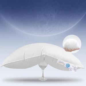 Baauye Luxury Canadian White Goose Down Pillow Standard Size- 750+ Fill Power, Soft Down Pillow for Sleeping, Fluffy Pillow for Neck Pain ST7 (1 Pack, 20"x26")