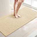 LuxStep Shower Mat Bathtub Mat,Non-Slip Bath Mat with Drain, Quick Drying 40" x 16"