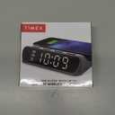 Timex Alarm Clock with Wireless Charger for iPhone, Android, and AirPods - Black (TW14B)