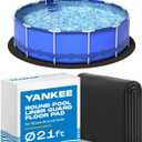 Yankee Pool Liner Pad, 21 Ft Round Puncture Proof Pool Mat, Above Ground Pool Liner Protector Against Tearing, Grass, Under Pool Pad to Prolong Swimming Pool Liner Life
