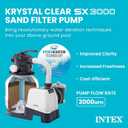 INTEX 3,000 GPH Krystal Clear Sand Filter Pump for Above Ground Pools, Swimming Pool Pump with Automatic Timer - Improved Circulation, Filtration, & Clarity 3,000 Gallons Per Hour, Sand Filter Pump