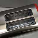 BELLA 2 Slice Toaster, Quick & Even Results Every Time, Wide Slots Fit Any Size Bread Like Bagels or Texas Toast, Drop-Down Crumb Tray for Easy Clean Up, Stainless Steel and Red