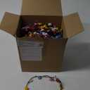 Yunsailing 64 Pcs Back to School Light up Flower Crown LED Glow Party Headband Girl Headpiece Glowing Floral Headdress(Classic)